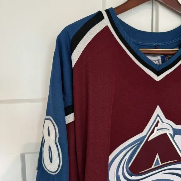 VTG CCM Official Licensed Colorado Avalanche #18 Unexpected NHL Hockey Jersey L - Picture 2 of 8